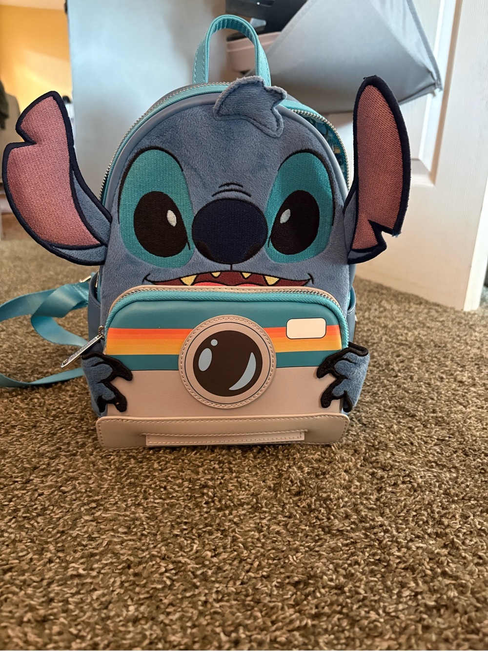 Lounge Fly Stitch Character Mini Backpack - Blue